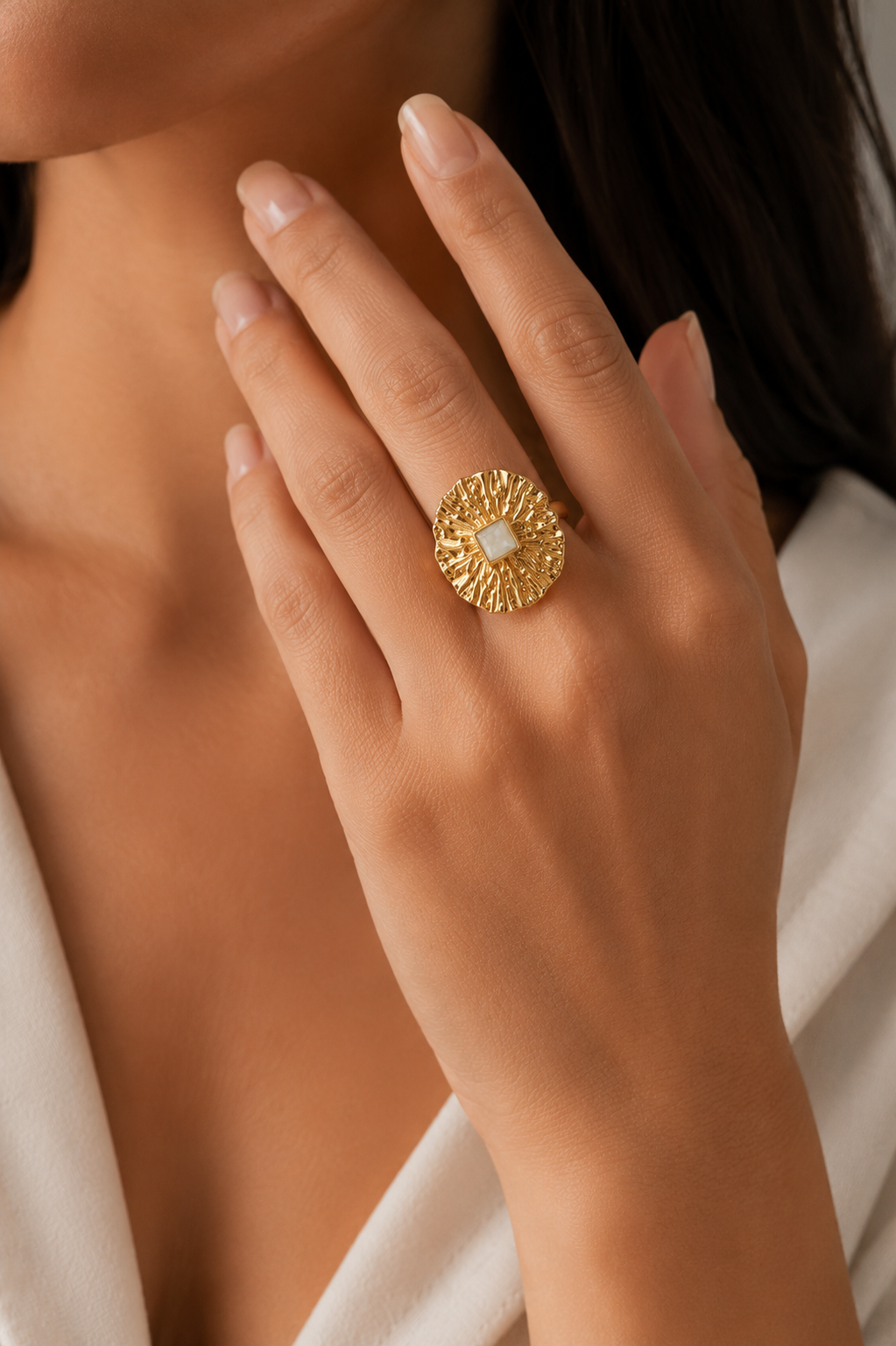 Gold Cleopatra Radiance Ring
