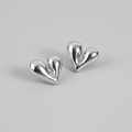Heart Design Surgical (Stainless) Steel Earrings – Silver